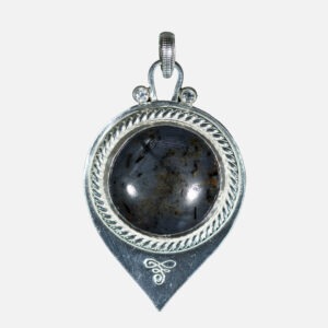 Silver and Sapphire Pendant